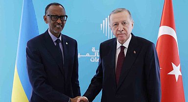 Cumhurbaşkanı Erdoğan, Ruanda Devlet Başkanı Kagame ile bir araya geldi