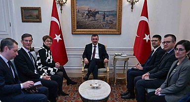Cumhurbaşkanı Yardımcısı Yılmaz, EBRD Başkanı Renaud-Basso ile görüştü