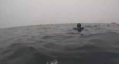 Dalgıçlar kayıp mürettebatı aramak için midye çiftliğine dalış yaptı