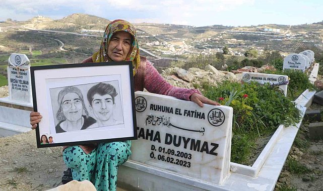 Depremde 3 evladını kaybeden Taha Duymaz'ın annesi: "Bir yıl geçti ama benim için dün gibi"