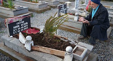 Depremde eşi ve kızını, 10 ay sonra da engelli oğlunu kaybetti, 6 Şubat sabahına mezarlıkta girdi