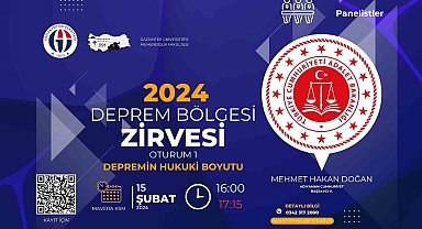 Depremin hukuki boyutu deprem Bölgesi Zirvesi'nde ele alınacak