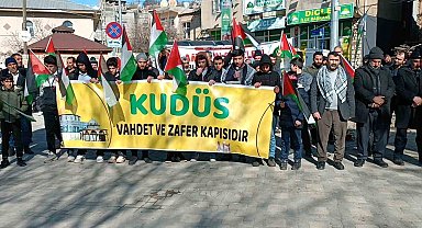 Dicle ilçesinde Filistin'e destek açıklaması