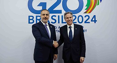 Dışişleri Bakanı Fidan, ABD Dışişleri Bakanı Antony Blinken ile bir araya geldi