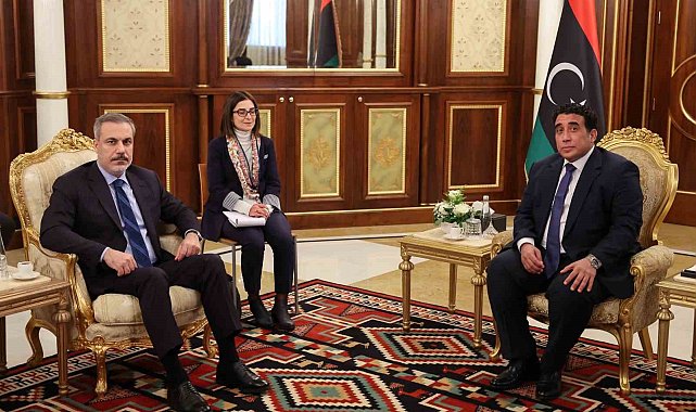 Dışişleri Bakanı Fidan, Libya Başkanlık Konseyi Başkan Yardımcısı El Menfi ile görüştü