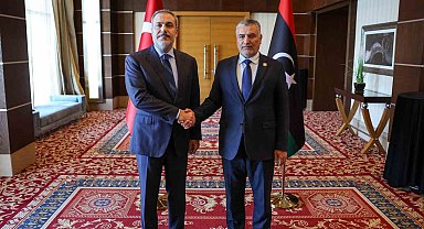 Dışişleri Bakanı Fidan, Libya Yüksek Devlet Konseyi Başkanı Takala ile görüştü