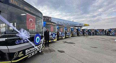 Diyarbakır'da toplu taşımayı rahatlatmak için 10 yeni otobüs hizmete alındı