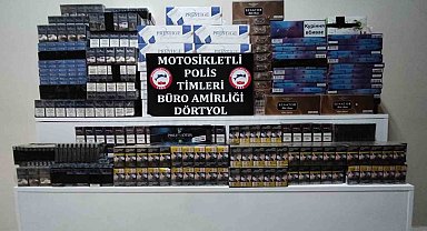 Dörtyol'da 2 bin 573 paket kaçak sigara ele geçirildi