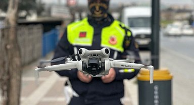 Dron destekli uygulamada sürücülere ceza yağdı