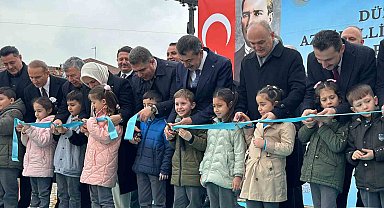 Düzce'de hayırseverlerin desteğiyle yapılan Azmilili İlkokulu açıldı