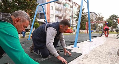 Efeler Belediyesi ekipleri parklarda bakım ve yenileme çalışmalarını sürdürüyor