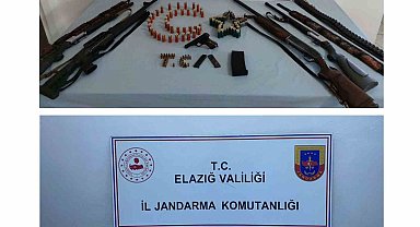 Elazığ 7 adet ruhsatsız silah ele geçirildi