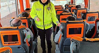 Elazığ polisinden emniyet kemeri bilgilendirmesi