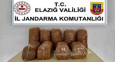 Elazığ'da 45 kilo kaçak tütün ele geçirildi
