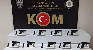 Elazığ'da 9 adet ruhsatsız tabanca ele geçirildi: 1 tutuklama