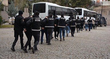 Elazığ'da Kafes 37 operasyonunda 20 şüpheli tutuklandı