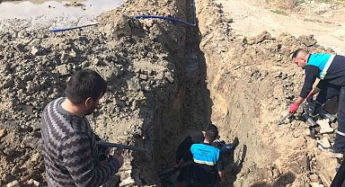 Eldelek Mahallesi'ne içme suyu hattı döşendi