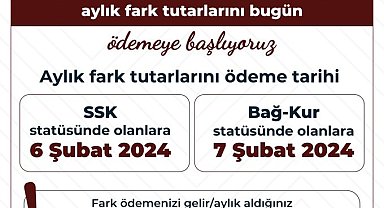 Emekli aylık farkları ödenmeye başlandı