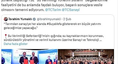 Emine Erdoğan "Sanayide Su Verimliliği İş Birliği Protokolü"nün hayırlı olmasını diledi