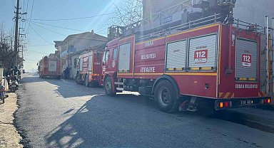 Erbaa'da tek katlı evde yangın