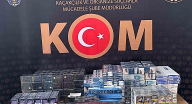 Erzurum'da 645 paket kaçak sigara yakalandı