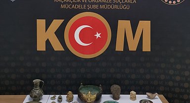 Erzurum'da tarihi eser operasyonu: 182 adet tarihi eser ele geçirildi