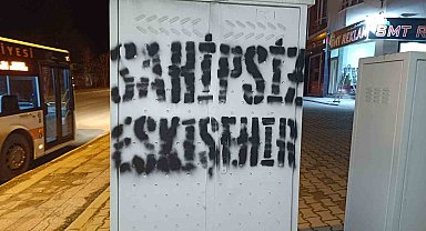 Eskişehir'de elektrik panolarında 'sahipsiz Eskişehir' yazısı çoğalıyor