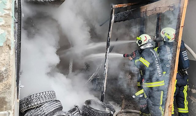 Evde çıkan yangın kısa sürede apartmana sıçradı