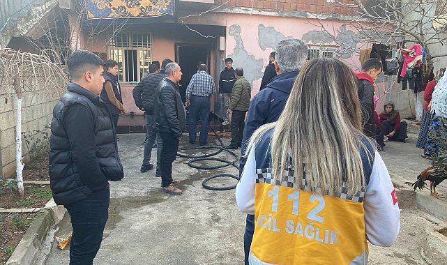 Evde çıkan yangın korkuttu