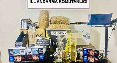 Evde kaçak sigara üretimine operasyon