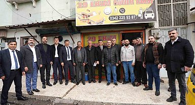 Fadıloğlu, taksi durağı esnafıyla bir araya geldi