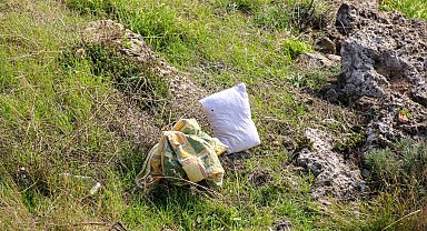 Falezlerde yaralı şahıs var diye geldiler, battaniye ve yastık çıktı