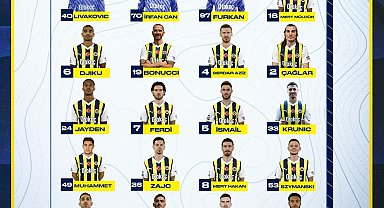 Fenerbahçe'nin Antalyaspor maçı kamp kadrosu belli oldu