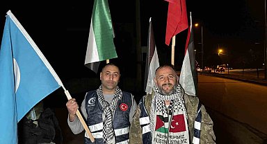 Filistin'e özgürlük için Ankara'ya yürüyorlar