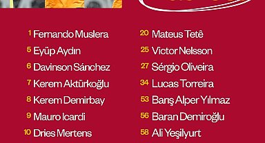 Galatasaray'ın MKE Ankaragücü maçı kamp kadrosu belli oldu
