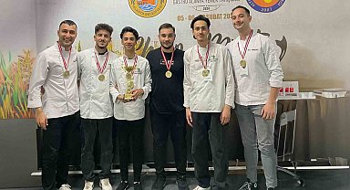 Gastronomi öğrencileri altın madalyaları topladı