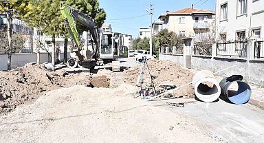 Genel Müdür Aslay'dan yağmur suyu hattı çalışmalarında inceleme