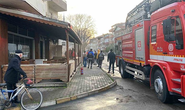 Gönen'de ekmek fırınında yangın çıktı