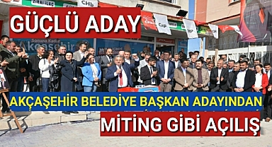 Güçlü Adaydan Miting Gibi Açılış