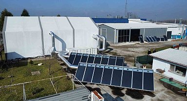 Güneş sıcak hava ile depolandı