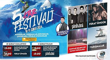 Hakkari'de 5. kar festivali heyecanı başlıyor