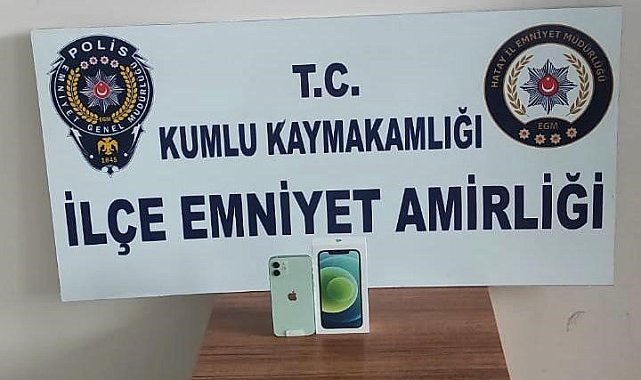 Hatay'da 32 bin TL'lik cep telefonunu çalan 2 hırsız yakalandı