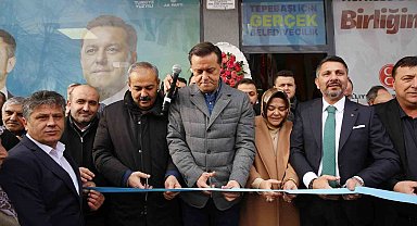 Hatipoğlu 2'nci seçim irtibat bürosu açılışında bando ile karşılandı