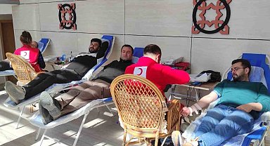 Havalimanı personelinden kan bağışı