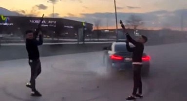 Havaya pompalı tüfeklerle ateş eden magandalar yakalandı