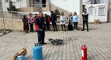 Iğdır Belediyesi yangın söndürme eğitimleri devam ediyor