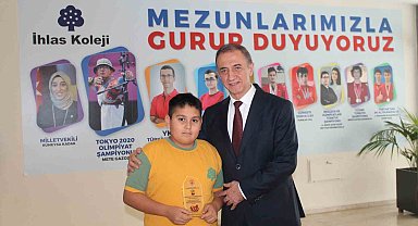 İhlas Koleji öğrencisinden resimde Türkiye birinciliği