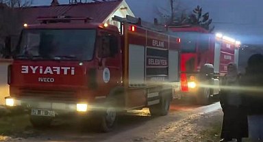 İki katlı evde çıkan yangın söndürüldü