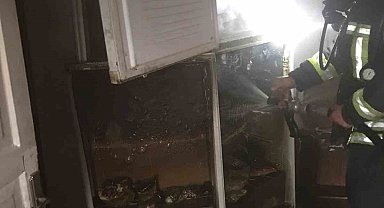 İskenderun'da ev yangınına itfaiye müdahale etti