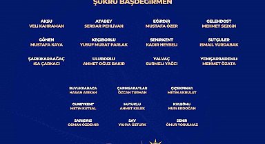Isparta'da AK Parti ilçe belediye başkan adayları belli oldu